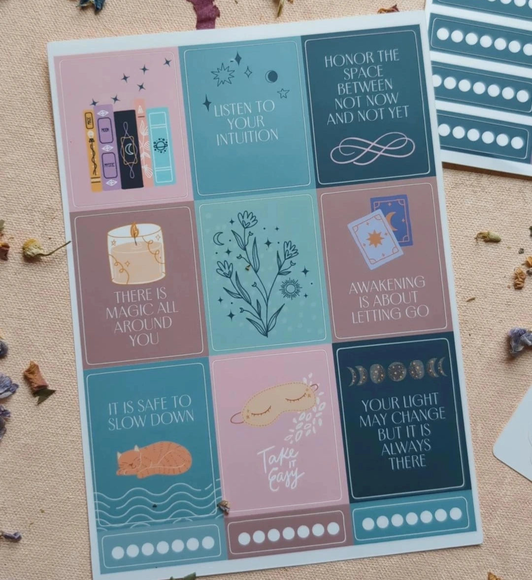 Cosmic Sticker Set Soul Care Planner Stickers