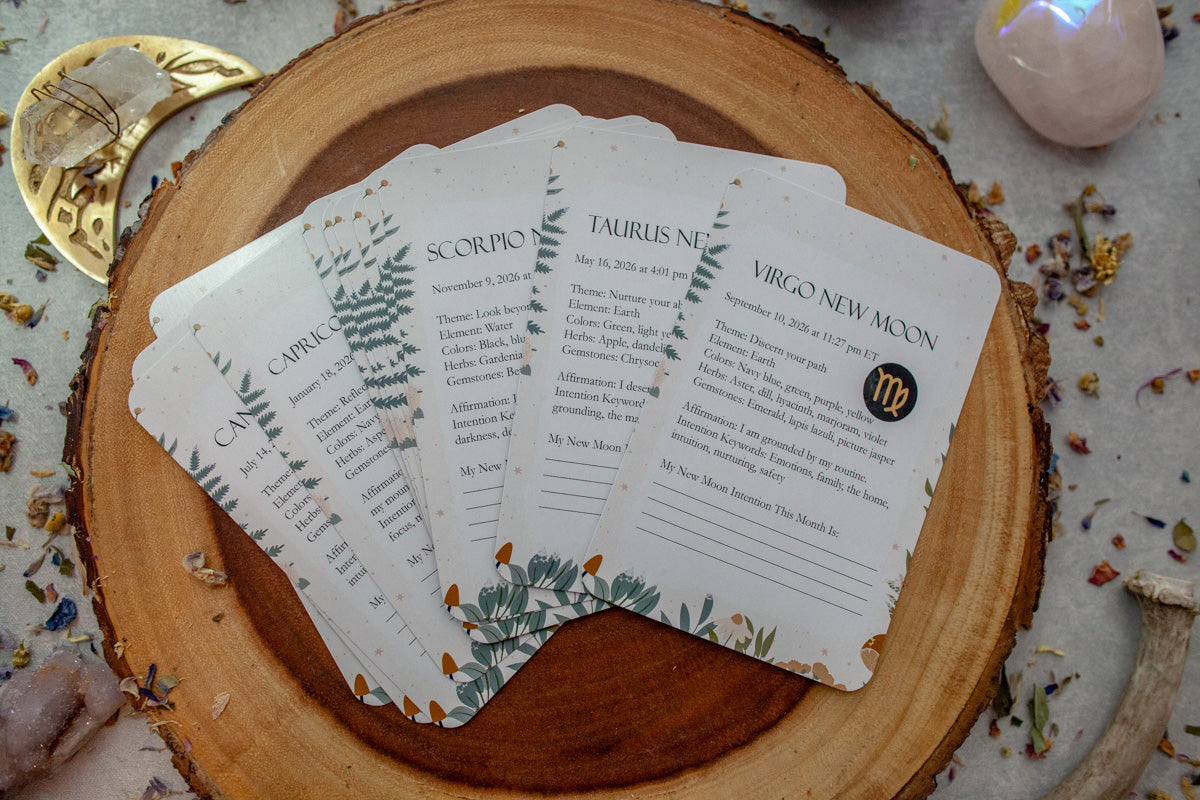 New Moon Intention Cards: Intention Setting for Your Year