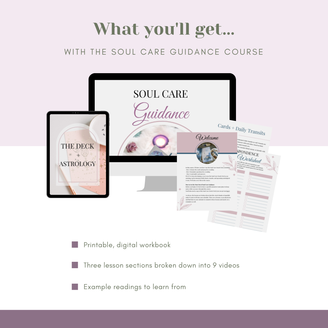 Soul Care Guidance Course for Learning to Read Oracle Cards